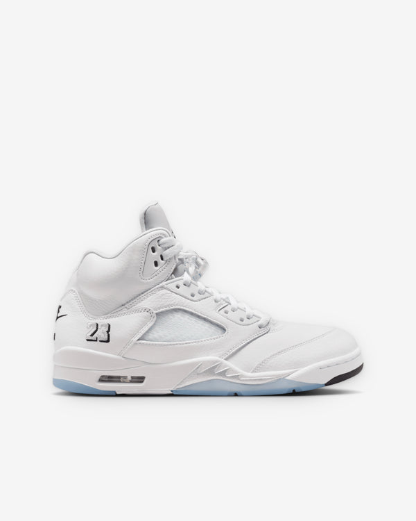 Nike - Men's Air Jordan 5 Retro OG Sneakers - (White/Metallic Silver)