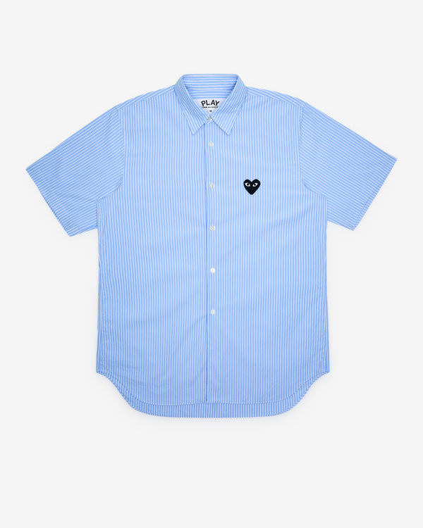 Play - Striped Short Sleeve Shirt - (Light Blue)