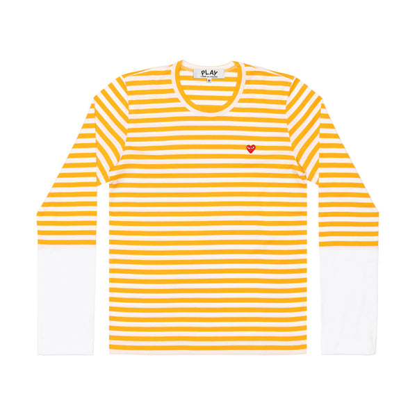 Play - Long Sleeve Striped T-Shirt - (Yellow/White)