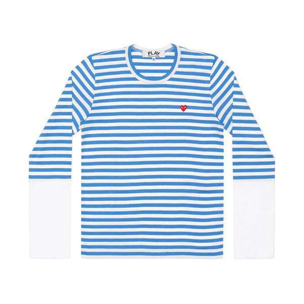 Play - Long Sleeve Striped T-Shirt - (Blue/White)