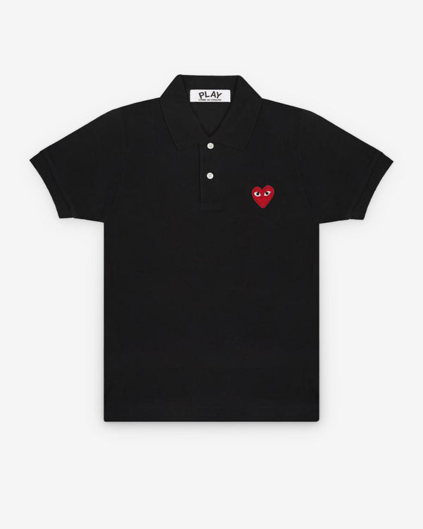 Play - Red Heart Polo Shirt - (Black)