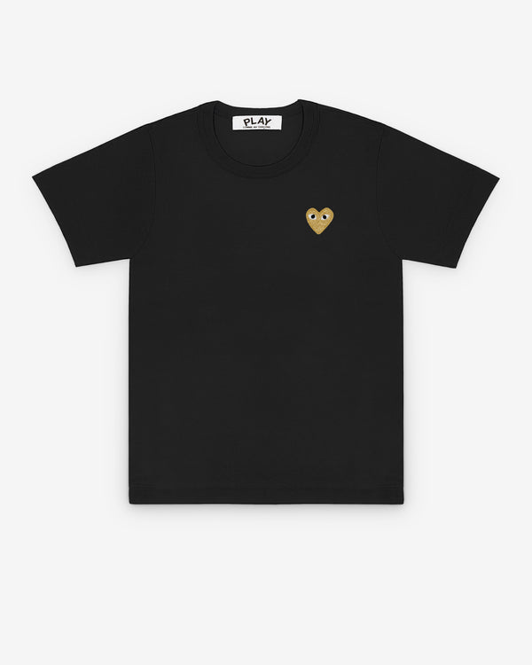 Play Comme des Garçons -  Gold Heart T-Shirt - (Black)