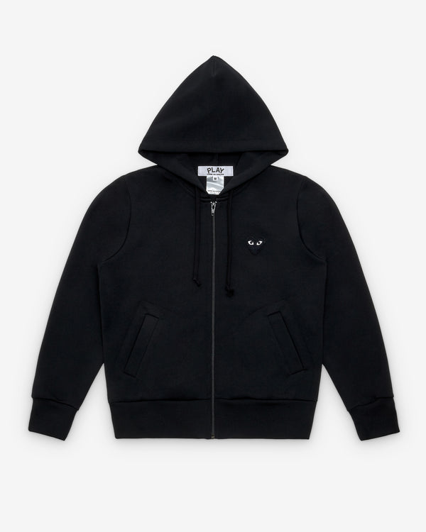 Play - Big Heart Zip Hoodie - (Black)