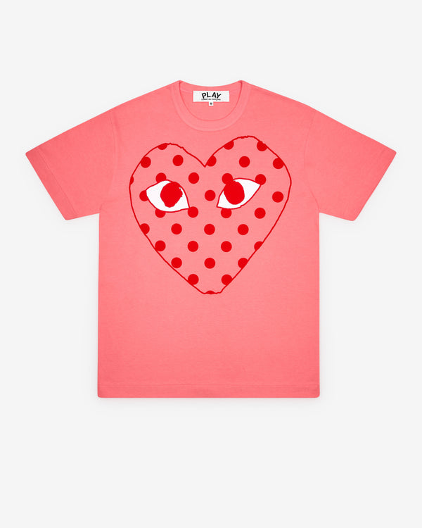 Play - Bright Spotted Heart T-Shirt - (Pink)