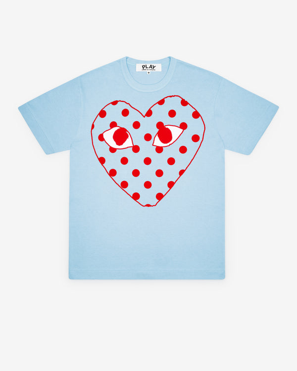 Play Comme des Garçons - Bright Spotted Heart T-Shirt - (Blue)