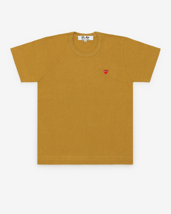 Play Comme des Garçons - Small Heart T-Shirt - (Mustard)