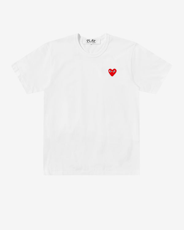 Play Comme des Garçons - Red T-Shirt - (White)