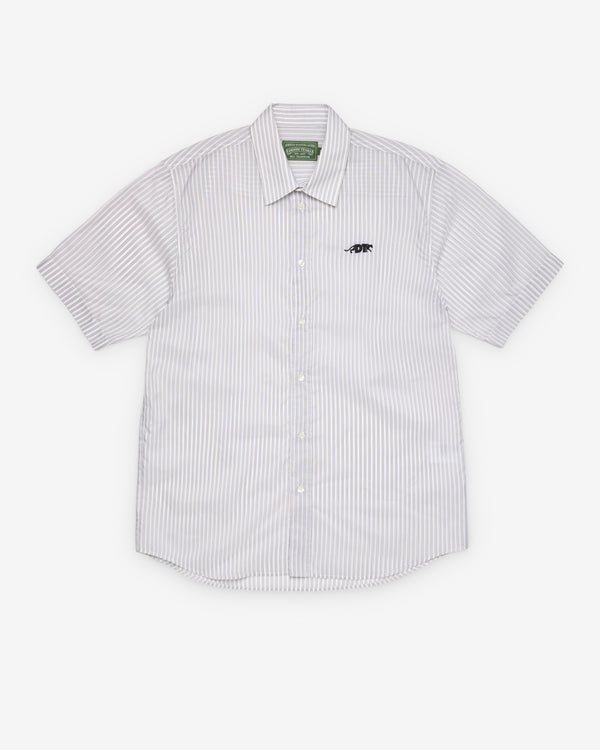 Denim Tears - Men's Apple Short Sleeve Button Up - (Green/Stripe)