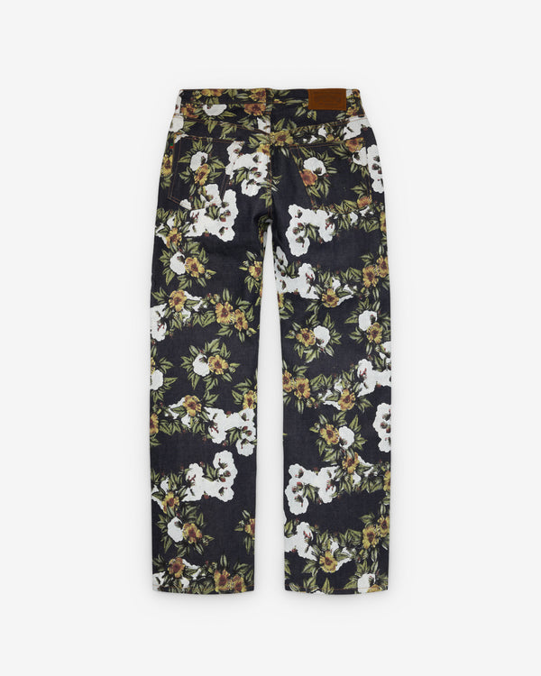 Denim Tears - Men's Straight Floral Denim Pant - (Selvedge)