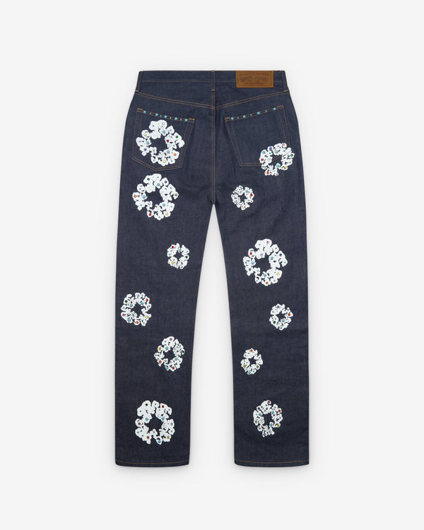 Denim Tears - Men's Baggy Studded Cotton Wreath Jeans - (Selvedge)