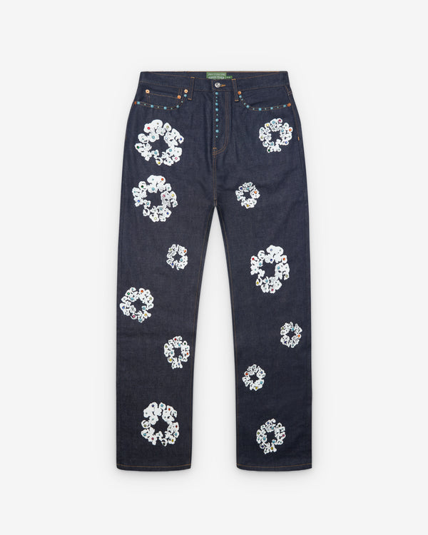 Denim Tears - Men's Baggy Studded Cotton Wreath Jeans - (Selvedge)