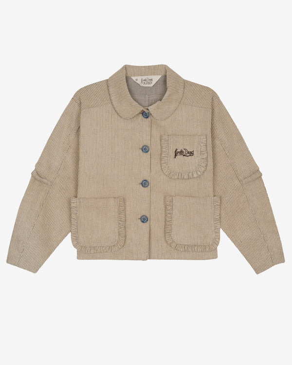 Brain Dead - Men's Boxy Ruffle Jacket - (Natural)