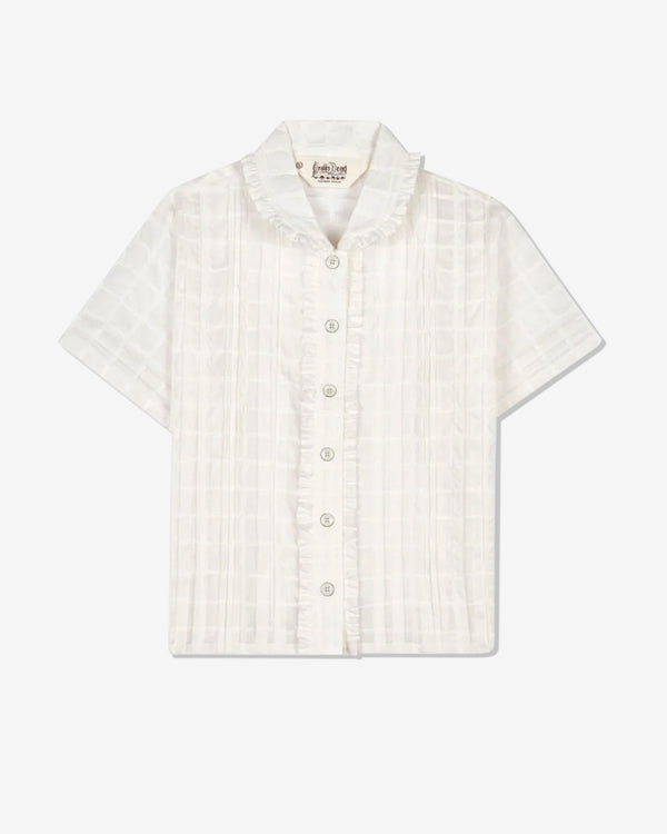Brain Dead - Women's Mercado Square Button Up Shirt - (White)