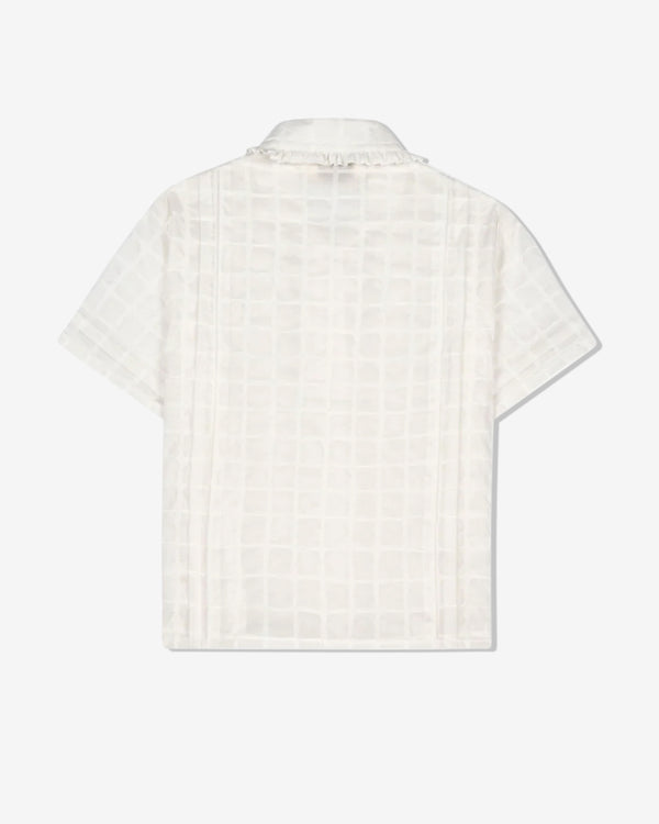 Brain Dead - Women's Mercado Square Button Up Shirt - (White)