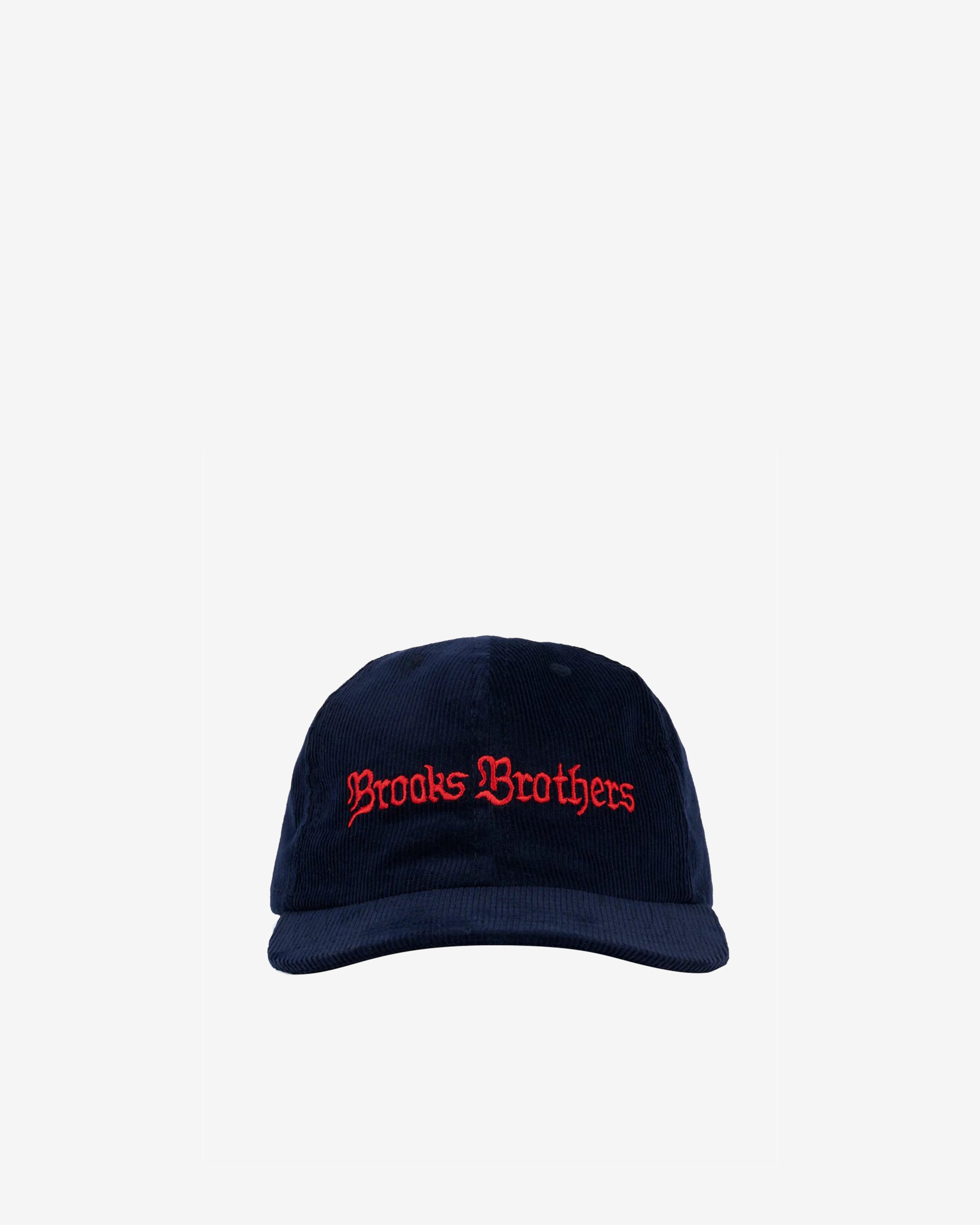 Brain Dead - Brooks Brothers Men's California 6 Panel Corduroy Hat - (Navy) view 1, Click to Zoom in