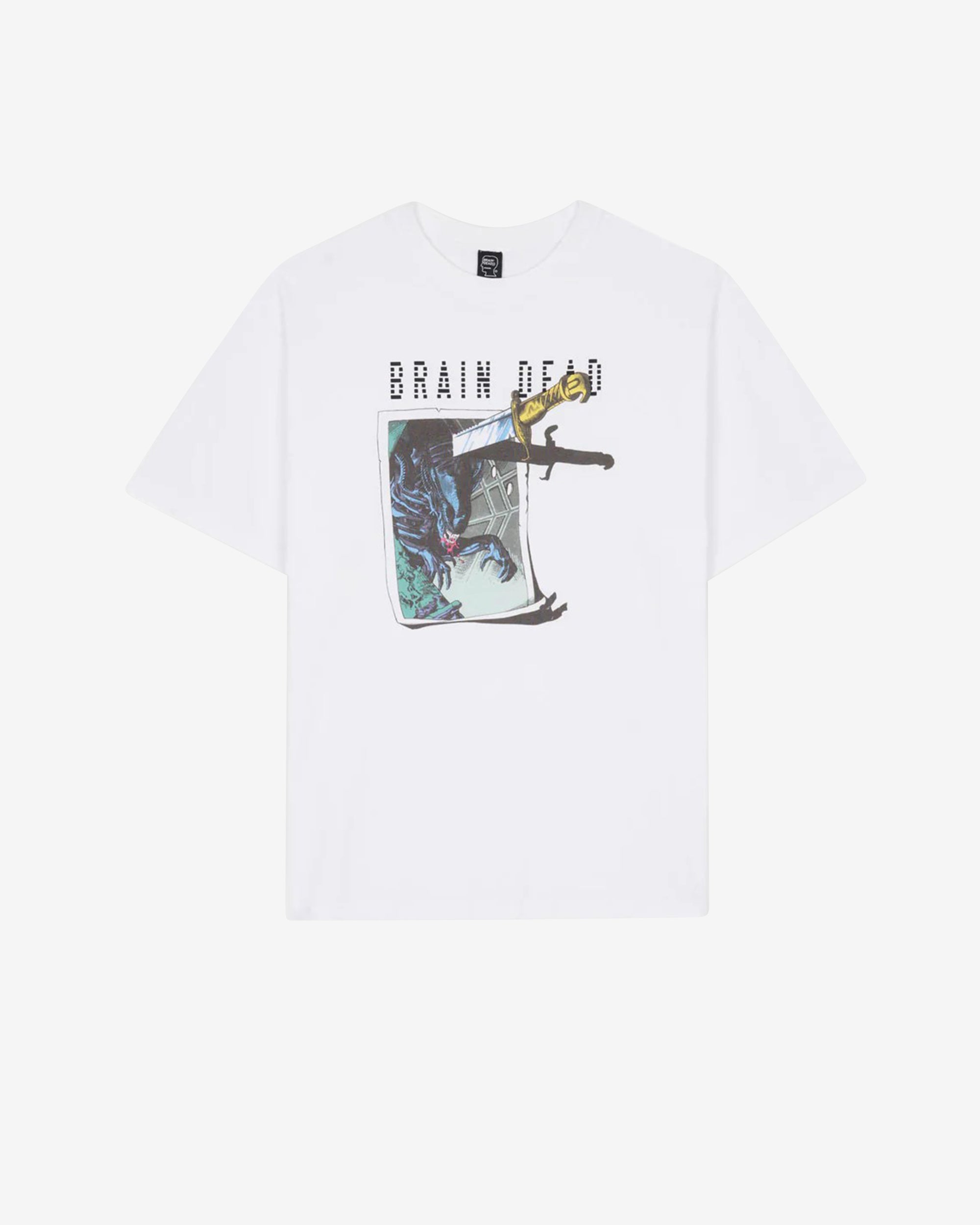 Brain Dead x Aliens - Men's Target Practice T-Shirt - (White) view 1, Click to Zoom in