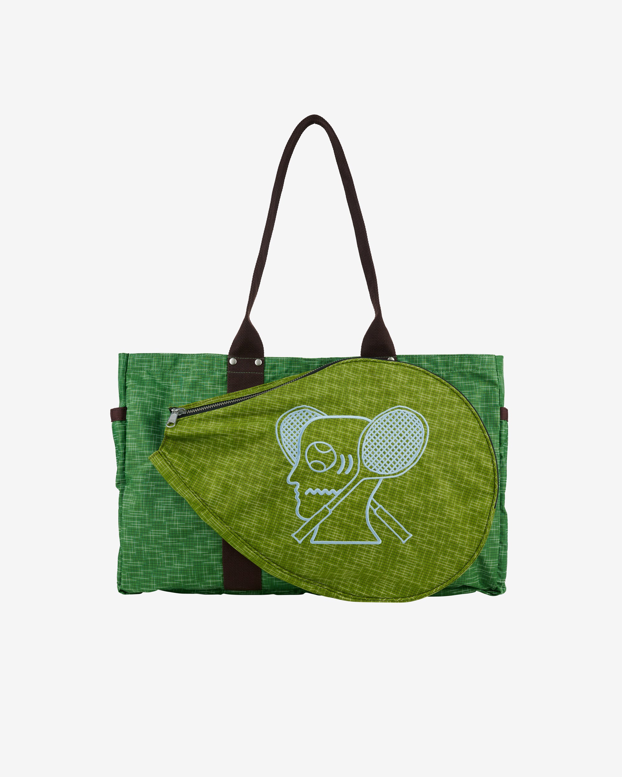 Brain Dead - Men's Equipment Tennis Tote - (Green/Multi) view 1, Click to Zoom in