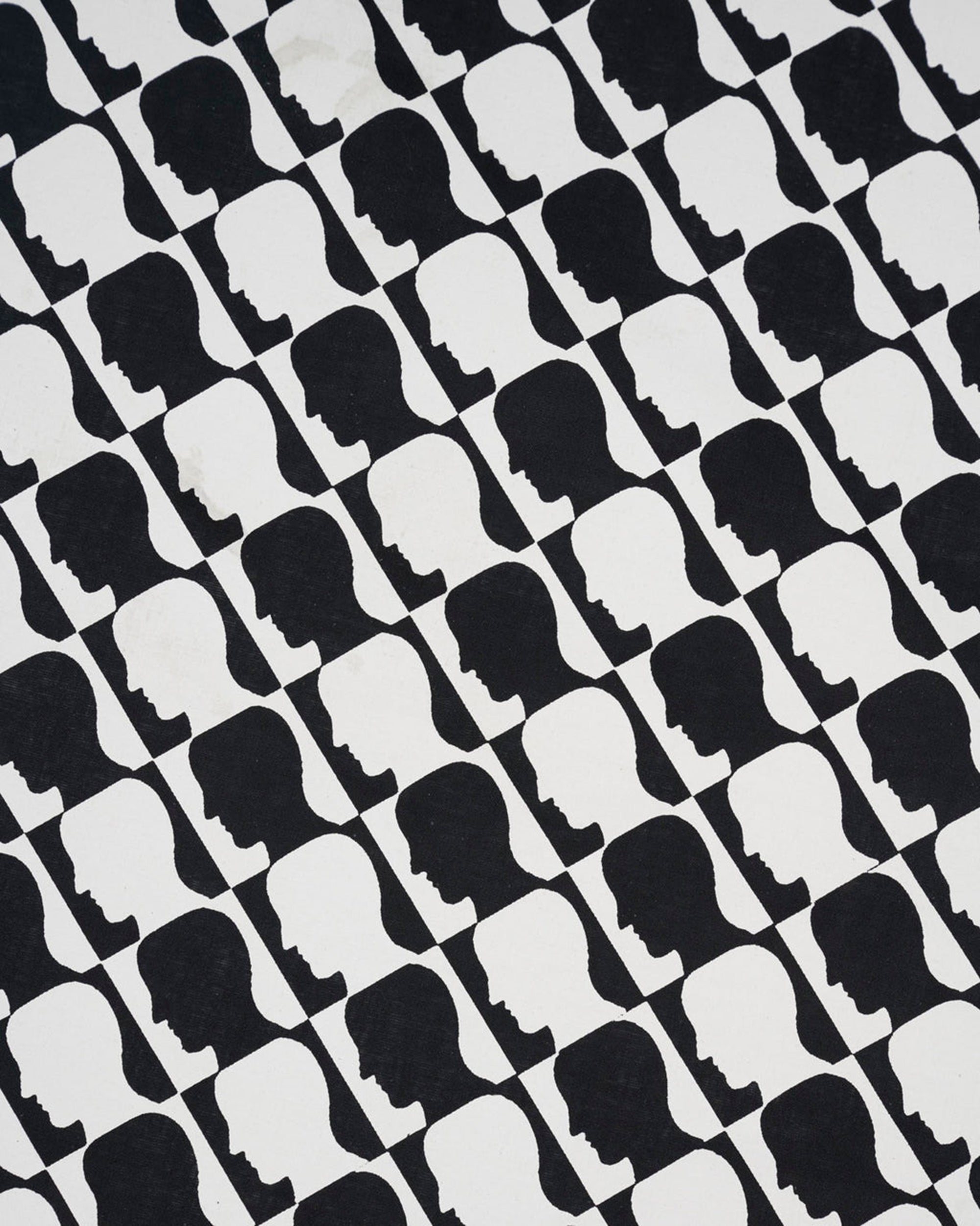Brain Dead - Checkered Logohead Bandana - (Black) view 2, Click to Zoom in