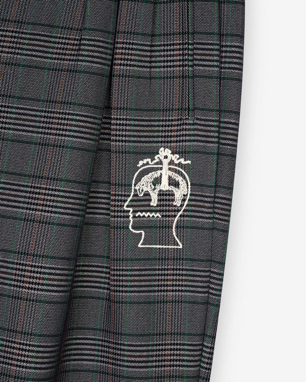 Brain Dead - Brooks Brothers Men's California Glen Check Pleated Trousers - (Grey)