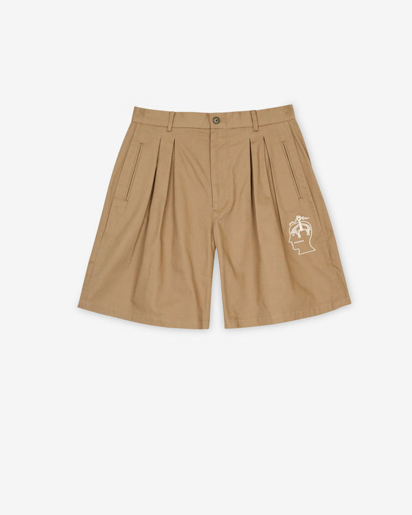 Brain Dead - Brooks Brothers Men's California Pleated Chino Shorts - (Desert)