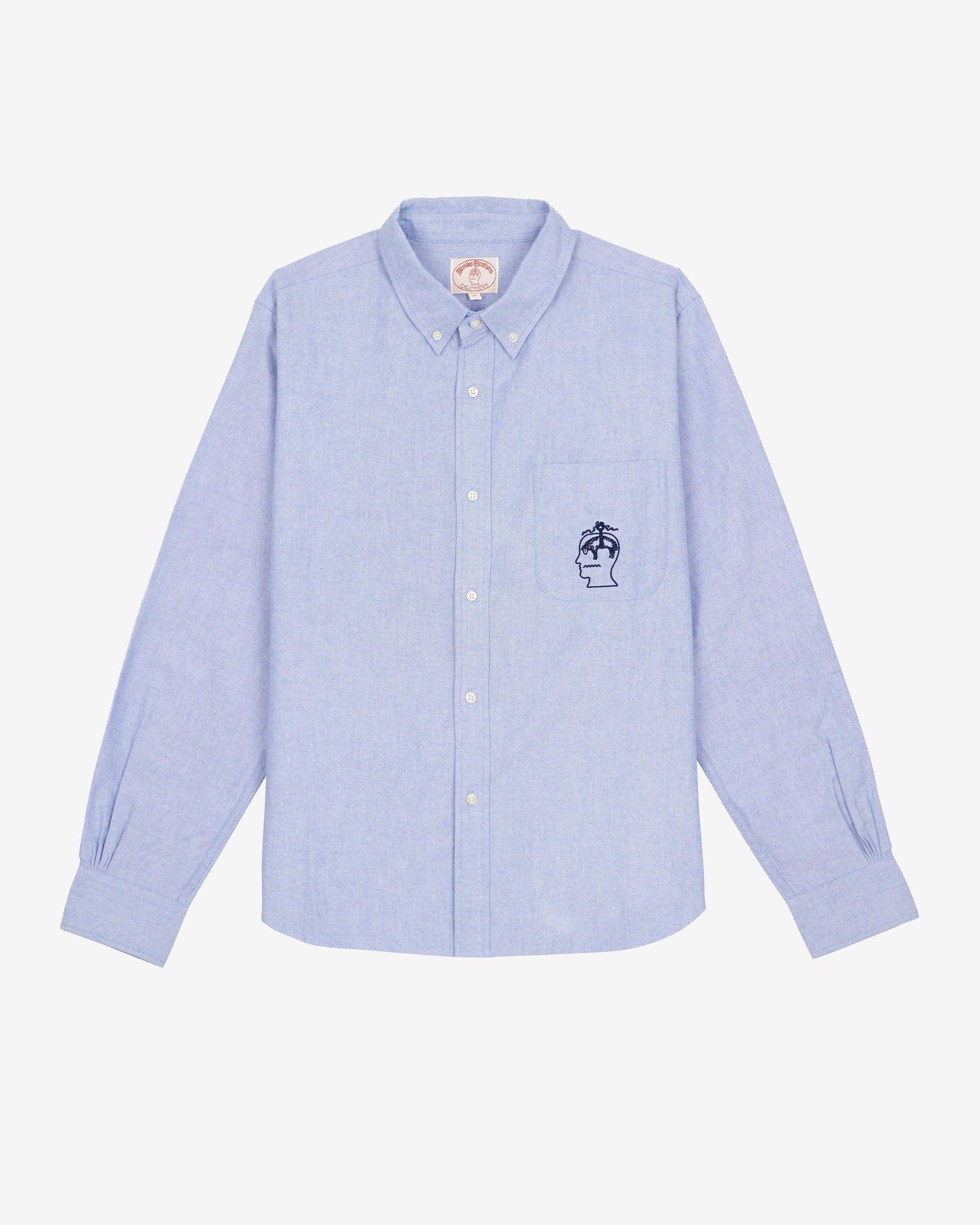 Brain Dead - Men's Brooks Brothers California Selvedge Oxford Button Up - (Blue) view 1, Click to Zoom in