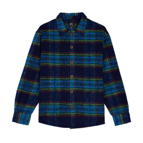 Brain Dead - Men's Brushed Rancher Flannel Shirt - (Navy)