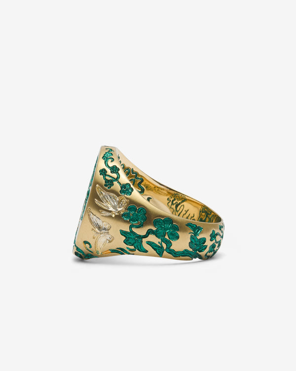 Castro - Tree Of Life Signet Ring - (Yellow Gold)