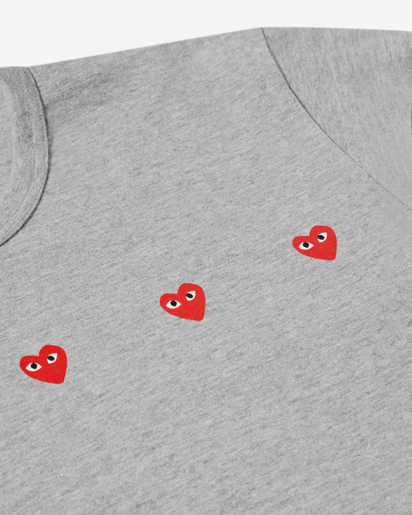 Play- Multi Red Heart T-Shirt - (Grey)