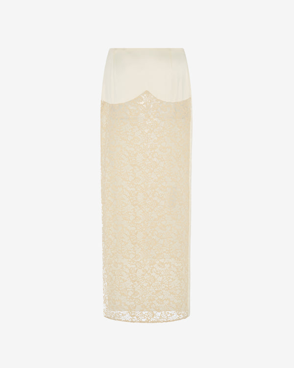 Colleen Allen - Women's Lace Boudoir Skirt - (Ivory)
