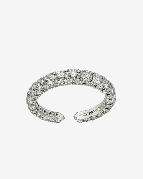 Nomis - Women's Mymom Ear Cuff Ring - (White Gold)