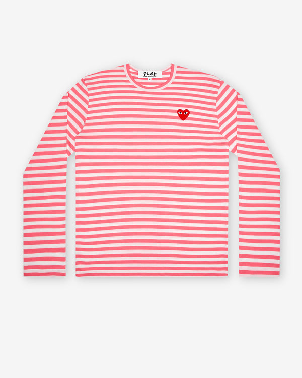 Play - Bright Striped Long Sleeve T-Shirt - (Pink)