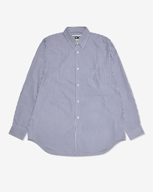 CDG - Logo Cotton Stripe Shirt - (Navy)
