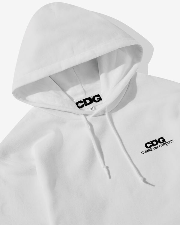 CDG - Logo Hooded Sweatshirt - (White)