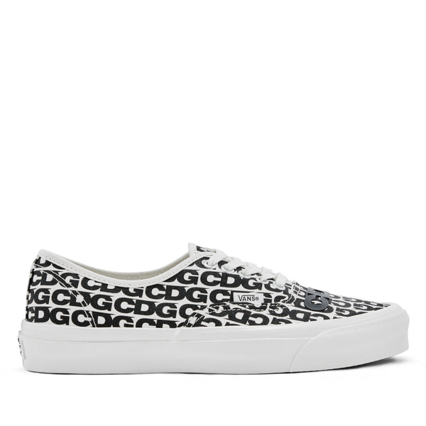 CDG - Men's Vans Message Authentic Sneakers - (White/Black)