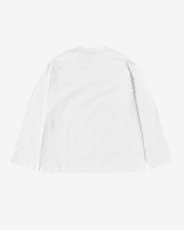 CDG - Small Logo Longsleeve T-Shirt - (White)