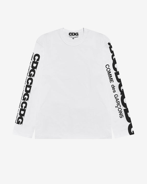 CDG - Women's Long Sleeve T-Shirt - (White)