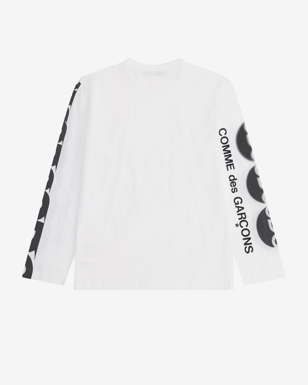CDG - CDG Logo Long Sleeve T-Shirt - (White)