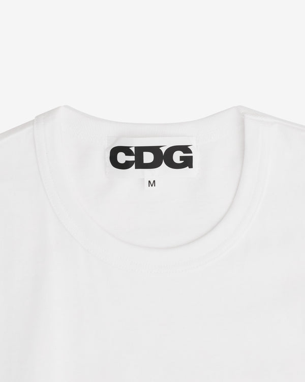 CDG - CDG Logo Long Sleeve T-Shirt - (White)