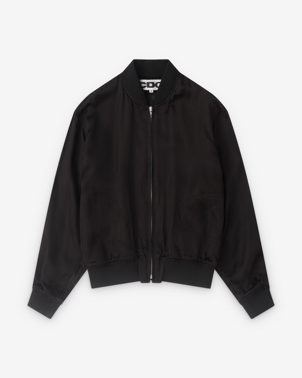 CDG - Warped Logo Bomber Jacket - (Black)
