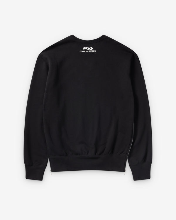 CDG - Crewneck Sweatshirt With Zip - (Black)