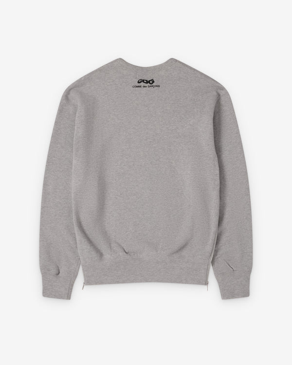 CDG - Crewneck Sweatshirt With Zip - (Top Grey)