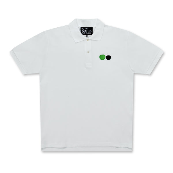 CDG Beatles - Embroidered Apples Polo Shirt - (White)