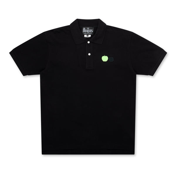 CDG Beatles - Embroidered Apples Polo Shirt - (Black)