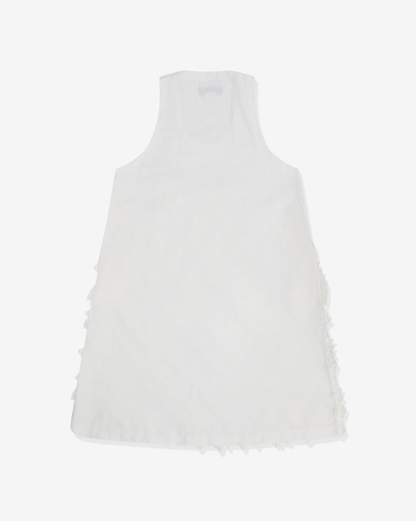 Black Comme des Garçons - Textured Sleeveless Dress - (White)