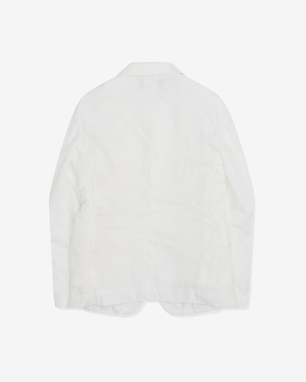 Black Comme des Garçons - Single Breasted Blazer - (White)