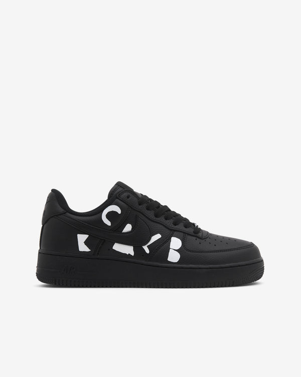 Black Comme des Garçons - Nike Men's Air Force 1 Low Retro Sneakers - (Black)