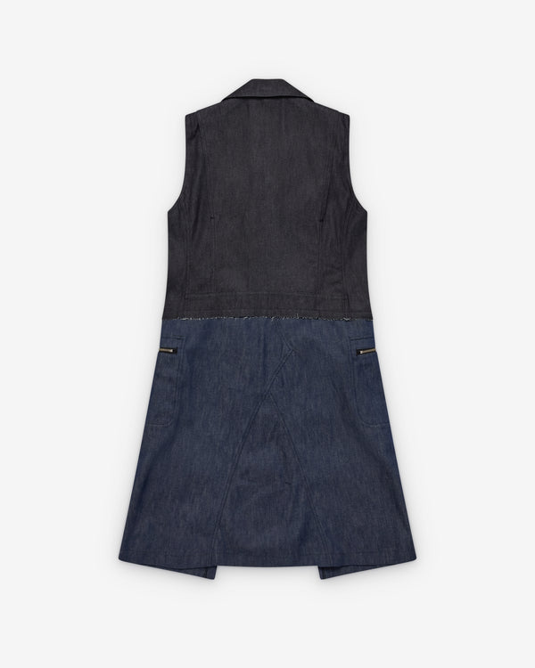 Black Comme des Garçons - Denim Vest Dress - (Indigo/Blue)