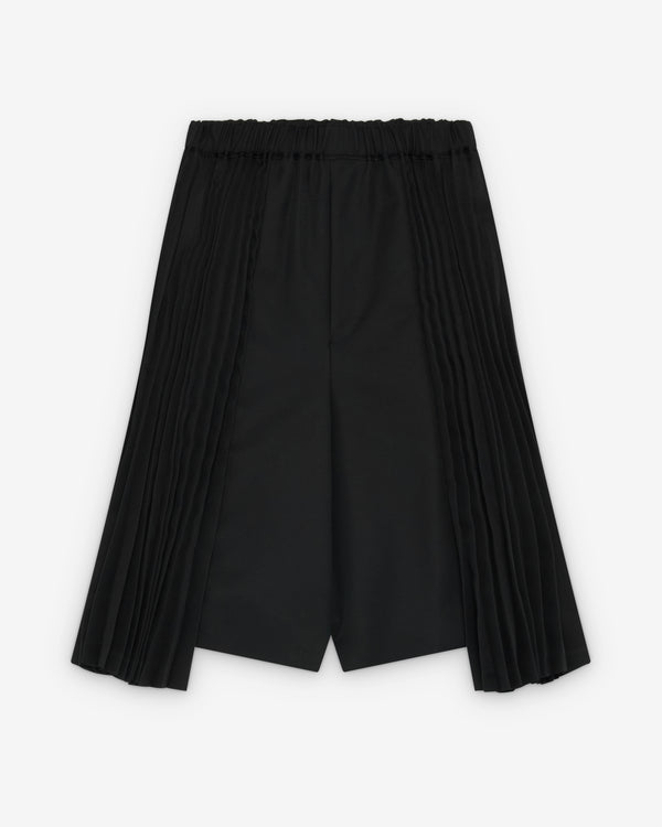 Black Comme des Garçons - Cropped Pleated Trousers - (Black)