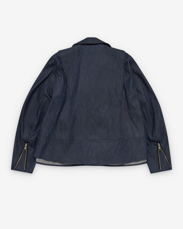 Black Comme des Garçons - Denim Biker Jacket - (Indigo)