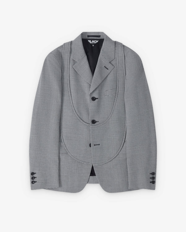 Black Comme des Garçons - Houndstooth Check Blazer - (Black/White)